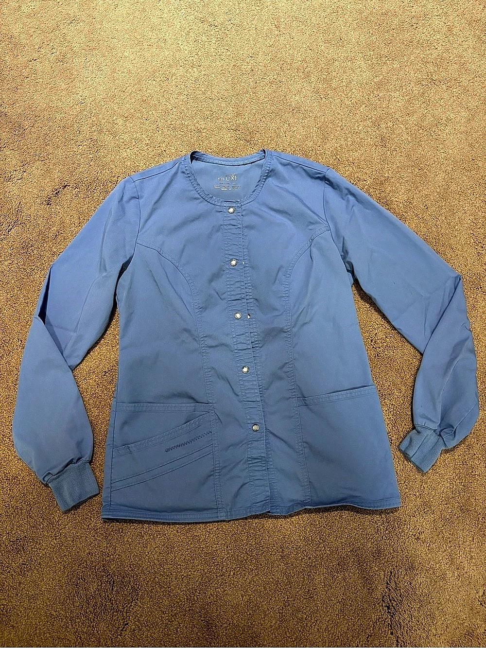 Cherokee Luxe Button Down scrub jacket size xxs